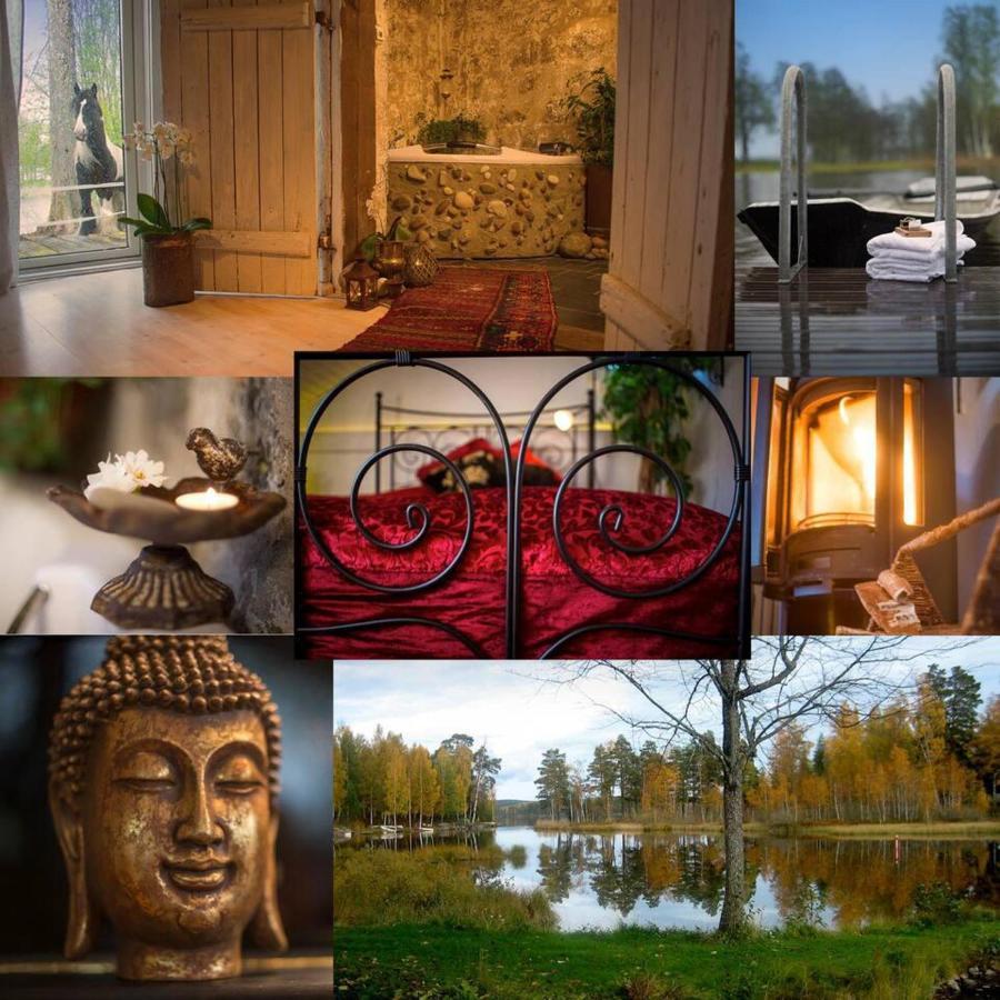 Romantic Spa Villa With Fireplace By The Lake Stjarnsund Buitenkant foto